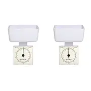 2x Acurite Diet Analogue Scales 5g/500G White Home Kitchen Cooking Instrument