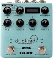 Nux NDD-6 Duotime Dual Delay Effects Pedal,Cyan