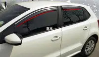 在飛比找Yahoo!奇摩拍賣優惠-【車王汽車精品百貨】福斯 VW POLO 加厚 晴雨窗 電鍍