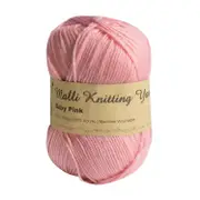 Malli Knitting Yarn Acrylic Baby Pink 100g