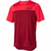 Fox Racing Flexair Zip s/s Short Sleeve Jersey Chili
