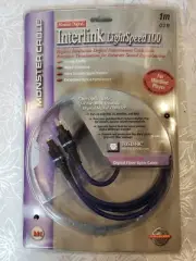 Monster Cable Interlink Light Speed 100 Digital Fiber Optic Audio 1m/3.3'