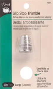 Dritz 162-L Slip-Stop Thimble-Large (6Pk)