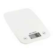 Compact Digital Kitchen Scales Electronic Food Scale LCD Weight 5kg 1g White