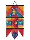 Cotton Warli Pillar Wall Hanging Home Decor Tapestry Abstract