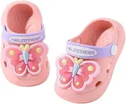 [iEasey] Dinosaur Pattern Kids Summer Clogs Mules Girls Boys Non-Slip Garden Sandals Lightweight Slip-on Shoes Beach Pool Shower Slippers Surf Clogs for Children Toddler