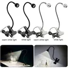 USB Clip-On Desk Lamp Flexible Clamp Reading Light LED Bed Table Bedside Lamp