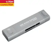 JJC CR-UCL1 GRAY USB-A USB-C Lightning Multifunction Card Reader for SD/ microSD