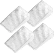 HOMSFOU 4pcs Rubber Furniture Leveling Blocks Cabinet Shims for Wobbly Tables Chairs Fridges Home Repair