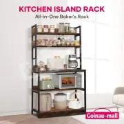 Kitchen Bakers Rack Microwave Oven Stand Utility Storage Holder Shelf Organizer