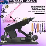 Powerful Sex Machine Auto Thrusting Realistic Dildo Dong Anal Vagina Sex Toy