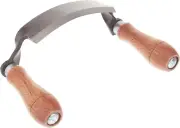 5 Inch Ultra Sharp Blade Heavy Duty Steel Curved Draw Shave Tool with 30 Degree