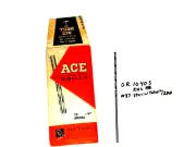 DR1040S) #37 (.1040) HSS, SPECIAL TAPER LENGTH, DRILL BITS, BlOx., GP, 12 pcs.