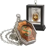 The Noble Collection Harry Potter The Horcrux Locket - 1.8in (4.5cm) Locket on Chain with Wooden Display Case - Officially Licensed Film Movie Props Gifts Jewellery