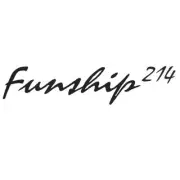 Four Winns Boat Decal 055-2145 | Funship 214 Black Vinyl 14 1/2 Inch