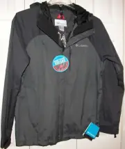 COLUMBIA JEFFERSON PARK HOODED SKI JACKET GRAY M OMNI HEAT