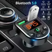 Bluetooth 5.0 FM Transmitter Car Kit Auto Radio MP3 Music Player USB KFZ SD AUX
