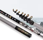 Powerful High Carbon Telescopic Fishing Rod Spinning Rock Fishing Rod 2.4-6.3m Hard Sea Pole