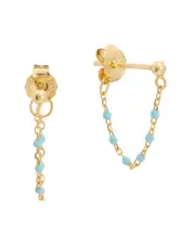 Argento Vivo 14K Plated Hoops