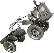 ERINGOGO Vintage Metal Tractor Model Iron Craft Statue Retro Decor Home Ornament