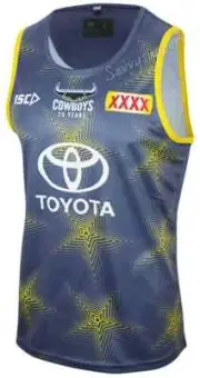 North Queensland Cowboys NRL Steel Training Singlet S-5XL