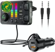Bluetooth 5.3 Car FM Transmitter, Hi-Fi Treble & Bass Music Player, PD20W QC18W