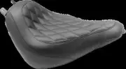 Mustang Black Diamond Stitch Wide Tripper Solo Seat Deluxe 2018-2020
