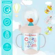 Baby Drinking Cup with Straw Cute Whale Squirt Water Cup 220ML Portable RTY