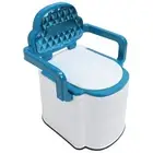 Bedside Commode Soft Backrest Removable Armrest Bedside Commode Toilet With QUA