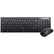 Bonelk KM-322 Slim Wireless Keyboard & Mouse Combo Black