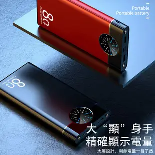 台灣現貨 100000mAh 行動電源 雙輸出 雙輸入 行動電源 大容量行動電源 聚合物行動電源 20000mAh以上