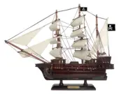 Wooden Fearless White Sails Pirate Ship Model 20"