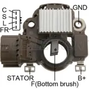 Alternator Regulator for Mitsubishi Pajero IO QA engine 4G18 1.6L Petrol 99-02 (for: Mitsubishi)