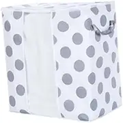 Levemolo Blanket Storage Bag Dot Pattern Space Saving Non-Woven for Quilt Overcoat Pillow S