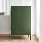 ArtissIn Buffet Sideboard Metal Storage Cabinet Double Door Green Locker