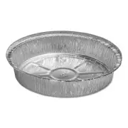 Handi Foil 204600 Round Aluminum Container, 48 Oz, 9" Diameter X 1.66"h, Silver,