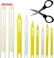 Fishing Net Repair Needle Kit: 9pcs Fish Cast Shuttles for 1#-8#, random