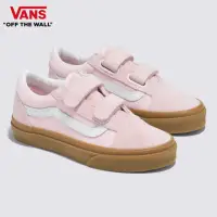 在飛比找momo購物網優惠-【VANS 官方旗艦】Old Skool V 中童款粉紅色滑