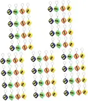 SHINEOFI 10sets Small Key Chain Retractable Tape Measure Mini Measuring Tape Pendant for Sewing Use Compact and Portable Design with Smooth Slide Lock Random Color 20pcs*10