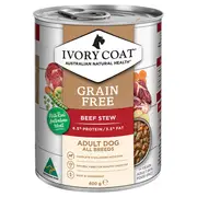 Ivory Coat Grain Free Beef Stew Adult Food 400gx12