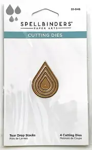 Spellbinders Nested Cutting Dies Set - TEAR DROP STACKS - Shapes S1-046