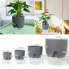 Plant Pots Self Watering W/ Water Container 2 Layer AS Bonsai Breathable Hole