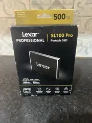 Lexar Professional, SL100 Pro, 500GB, USB, 3.1, Portable, Solid-State Drive