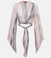 [Missoni] Missoni Zigzag cropped blouse AU 16 multicoloured