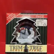 1998 Coca Cola Coke Trim A Tree Collection Ornament Seal With Cap Figure