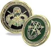 United States Army Special Forces Challenge Coin Faithful and True Green Beret Challenge Coin