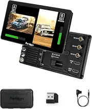 Portkeys BM7 II DS BM7IIDS 7" Wide Color Gamut 2200nit Cinema Filed Camera Monitor, Support Camera Control, Split Screen Monitoring, 3D LUT HDMI Output.