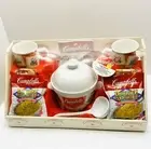 Vintage Campbell's Kids Soup Lidded Tureen Crock Pot Set with (2) Mugs cups Set