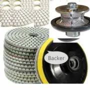 3/4" Full Bullnose Diamond Router Bit 6" Polishing Pad 9 Granite Concrete quartz