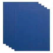 5x Marbig PE/Linen 2 D-Ring 25mm A4 Binder File Document Organiser Holder Blue